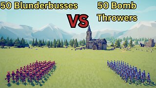 50 Blunderbusses Versus 50 Bomb Throwers || Totally Accurate Battle Simulator