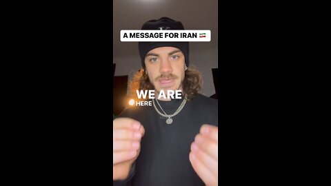 A MESSAGE FOR IRAN 🇮🇷 ❤️