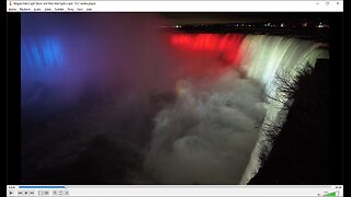 NIAGARA FALLS Canada 🇨🇦 Light Show and New Year Lights 4K Walk