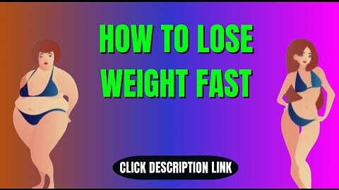How to lose weight fast..
