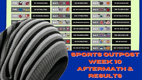 Bama Tops LSU, Huskies Outlast USC, & All 63 CFB Results For Week 10