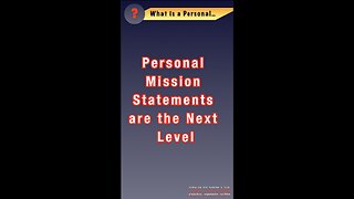 What IS a Personal Mission Statement (...and how can your team benefit from them ?...)