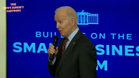 Biden: "I came down because I heard there was chocolate chip ice cream... You think I'm kidding? I'm not."