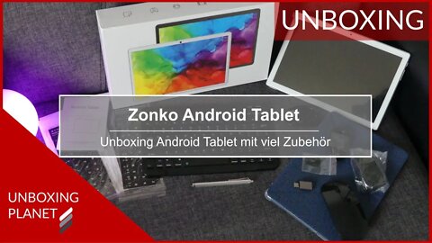 Günstiges Android Tablet mit Zubehör von Zonko - Unboxing Planet