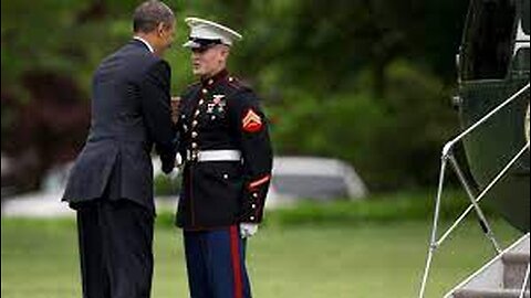 Obama forgets to salute
