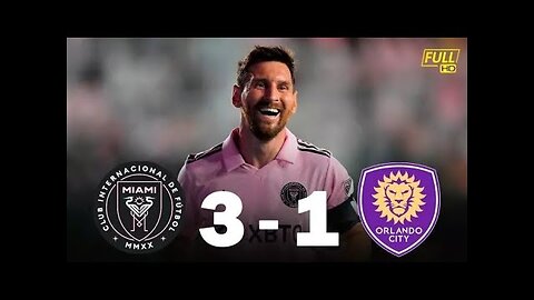 Exciting Football Match: InterMiami vs. Orlando FC | Score 3-1 | Messi Scores a Brace! 🚀 #messi