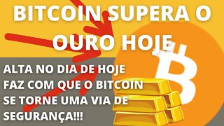 #Bitcoin Dispara superando o #Ouro - 177