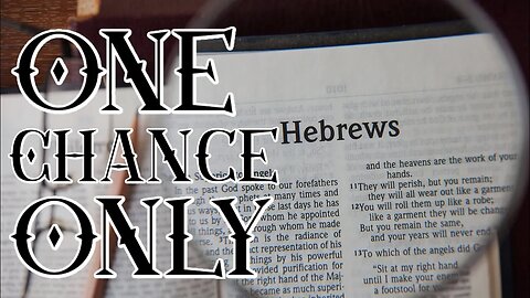 YOU ONLY GET ONE CHANCE WITH JESUS! A RABBI & FORMER CHRISTIAN MINISTER REACT TO HEBREWS 6!