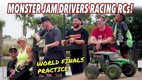 Monster Jam Drivers Racing RC Cars - Monster Jam World Finals Pit Party Practice 2022