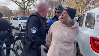 They arrested Ashli Babbitt’s mom, Micki, for jaywalking!