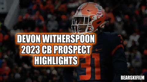 Devon Witherspoon - 2023 NFL CB Prospect Highlights