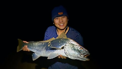 Hunting Mulloway OFF THE BEACH