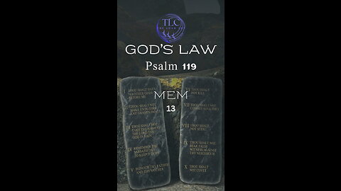 GOD'S LAW - Psalm 119 - 13 - The love of God's Law #shorts