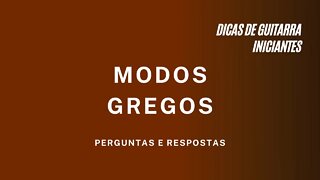 MODOS GREGOS NA GUITARRA | Dica rápida