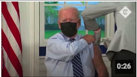 MASKED AND CONFUSED: Biden peddles the death VAXX to the sheeple on live television