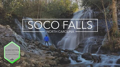 Soco Falls, Cherokee, NC -- 4K Cinematic