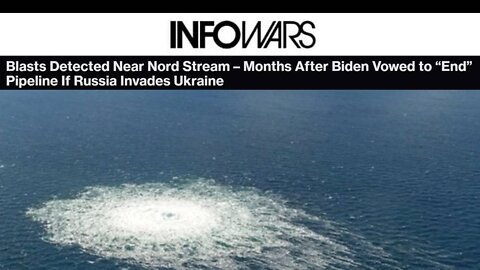 Blasts Detected Near Nord Stream 2 – Months After Biden Vowed to