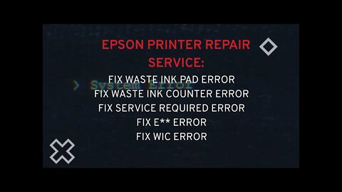 Epson Eco Tank ET Series waste ink pads resets ET M1100