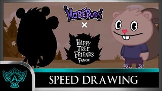Speed Drawing: Happy Tree Friends Fanon - Alfred | Mobebuds Style