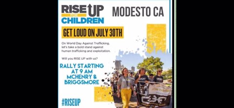 Live - Modesto CA - Rise Up For Children - End Trafficking