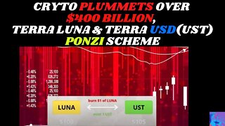 Crypto plummet by over $400 Billion, TerraUSD TerraLuna Ponzi scheme