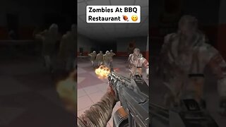 Zombies At BBQ Restaurant 🍖 #gaming #callofduty #zombiesurvival