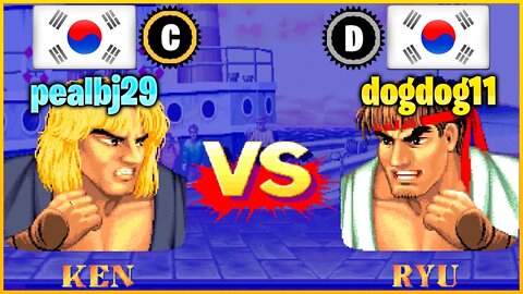 Street Fighter II': Champion Edition (pealbj29 Vs. dogdog11) [South Korea Vs. South Korea]
