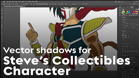 Steve's Collectibles Character - Third Design Vector Shadows