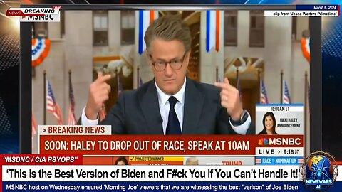 MSNBC: ‘F#ck You if You Can’t Handle It, This is the Best Version of Biden Ever!’