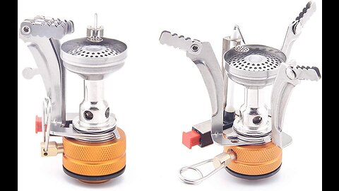 AOTU Portable Camping Stoves Backpacking Stove with Piezo Ignition Stable Support Wind-Resistan...