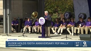 Elder High School held 100th anniversary pep rally at Washington Park