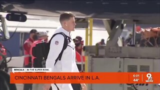 Cincinnati Bengals arrive in LA