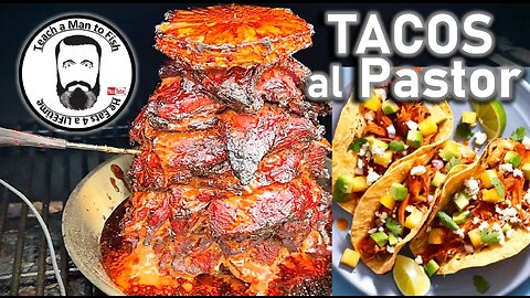 Authentic Mexican Street Tacos al Pastor - Vertical Skewer Smoked @ Home | Teach a Man to Fish