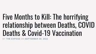 COVID-19 VACCINE & 5 MOTNHS TO KILL | 30.09.2022