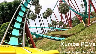 POVs of KUMBA at Busch Gardens, Tampa Bay, Florida, USA