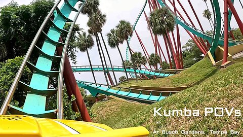 POVs of KUMBA at Busch Gardens, Tampa Bay, Florida, USA