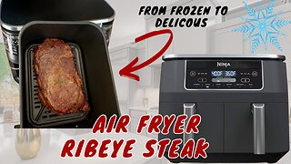 Carnivore Diet Recipes | Air Fried Steak | From Frozen to Delicious in 30 minutes