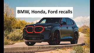 Ford, BMW, Honda recall nearly 200k vehicles