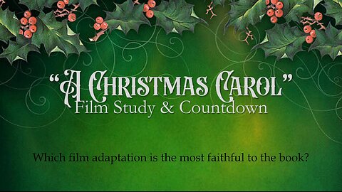 "A Christmas Carol" Book-to-Film Study
