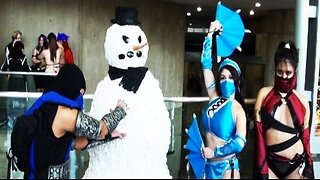 Funny Scary Snowman Hidden Camera Pranks Mortal Kombat | Season 1 Episode 8