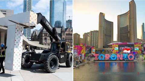 The Iconic Toronto Sign Just Got Torn Down From Nathan Phillips Square