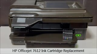 How to Replace the Ink Cartridges in a HP Officejet 7612 Printer