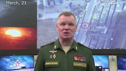 Russian MoD March 21st, Missile Strike On Retroville Mall On Kiev outskirts, in Vinogradar district.