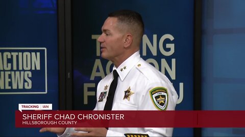 Hillsborough County Sheriff Chad Chronister discusses Hurricane Ian, urges evacuation for those ordered to leave