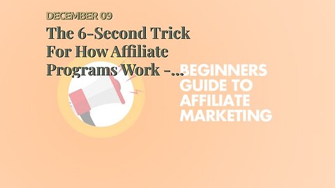 The 6-Second Trick For How Affiliate Programs Work - Money - HowStuffWorks