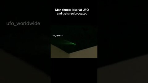 UFO Fires Beam at Man with Green Laser #alien #viral #trending #viralvideo#shorts #short #fyp