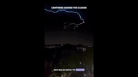 Reason of lightning strike