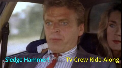 Sledge Hammer: TV Crew out for the day with Sledge #comedy #funny #classictv