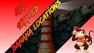 Donkey Kong 64 - Gloomy Galleon - Diddy Kong - All 100 Red Banana Locations
