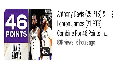 Anthony Davis & Leborn James Combine 46 Points In Game 3 NBA🏀🏀 Playoffs 3